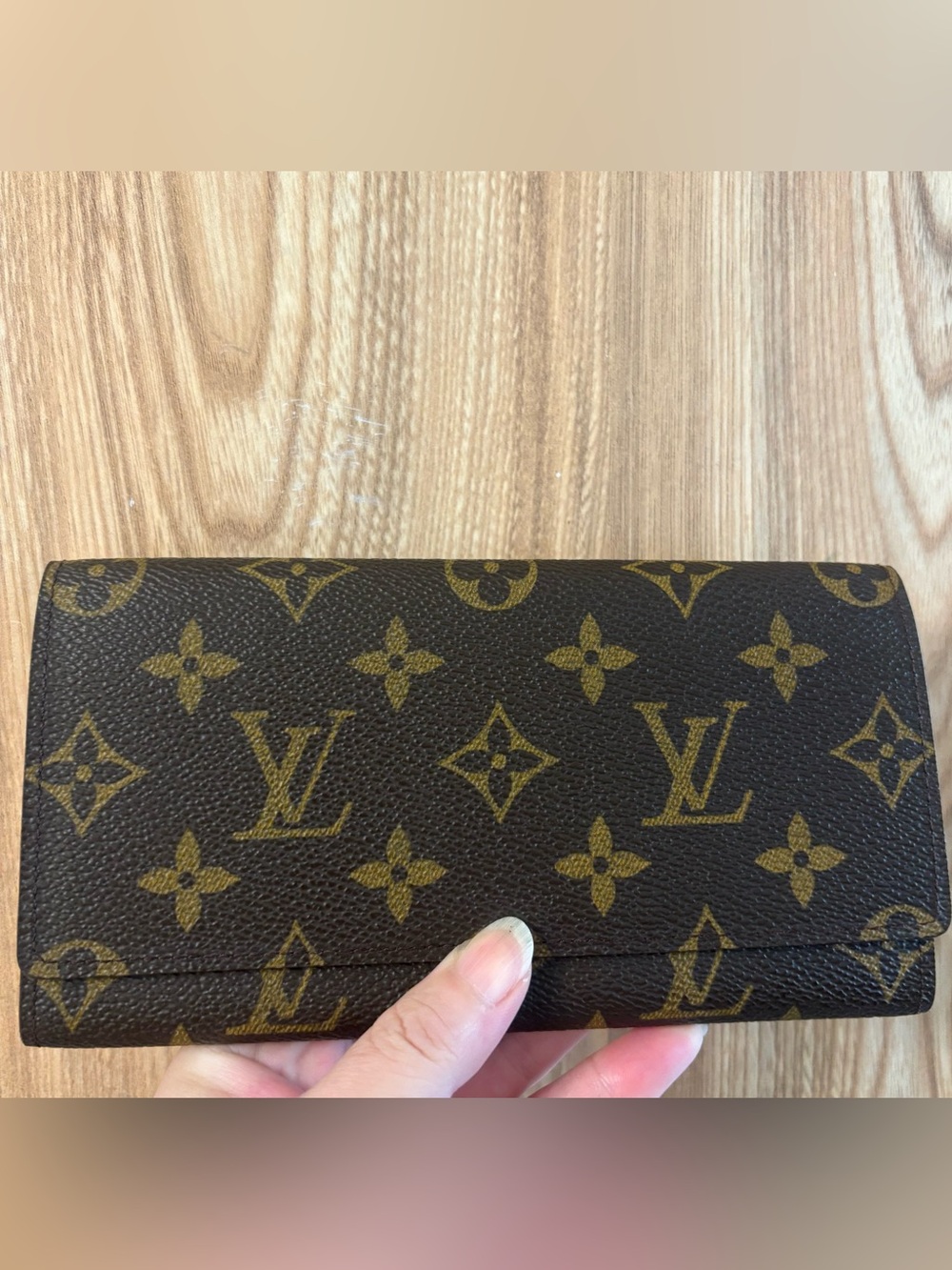 Auth Louis Vuitton Monogram Portefeuille 3 Cult Credit Long Wallet Clutch